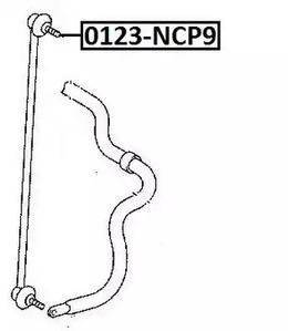 ASVA 0123-NCP9 - Стойки стабилизатора