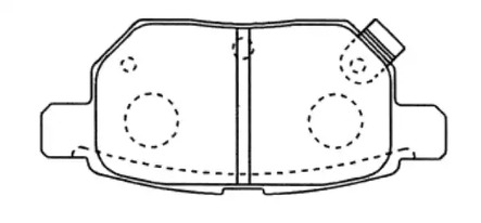 ASVA AKD-12130 - Комплект тормозных колодок, дисковый тормоз Packing AKYOTO