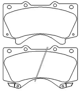 ASVA AKD-1541 - Комплект тормозных колодок, дисковый тормоз Packing AKYOTO