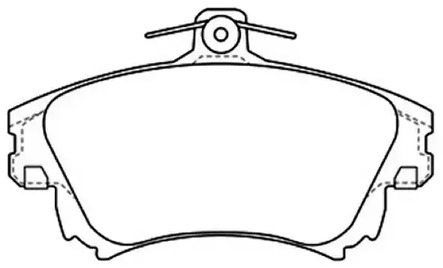 ASVA AKD-3126 - Комплект тормозных колодок, дисковый тормоз Packing AKYOTO