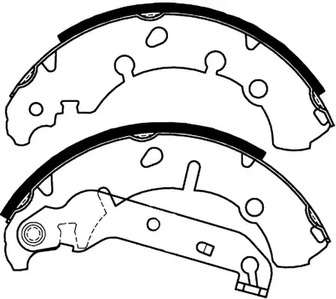 ASVA AKS-2006 - Комплект тормозных колодок Packing AKYOTO
