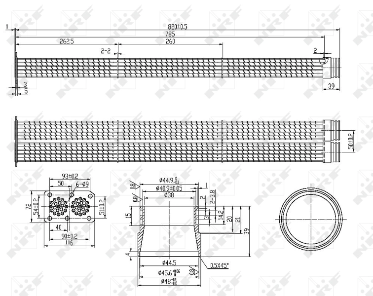 NRF 48105 - Радиатор, рециркуляция ОГ EASY FIT
