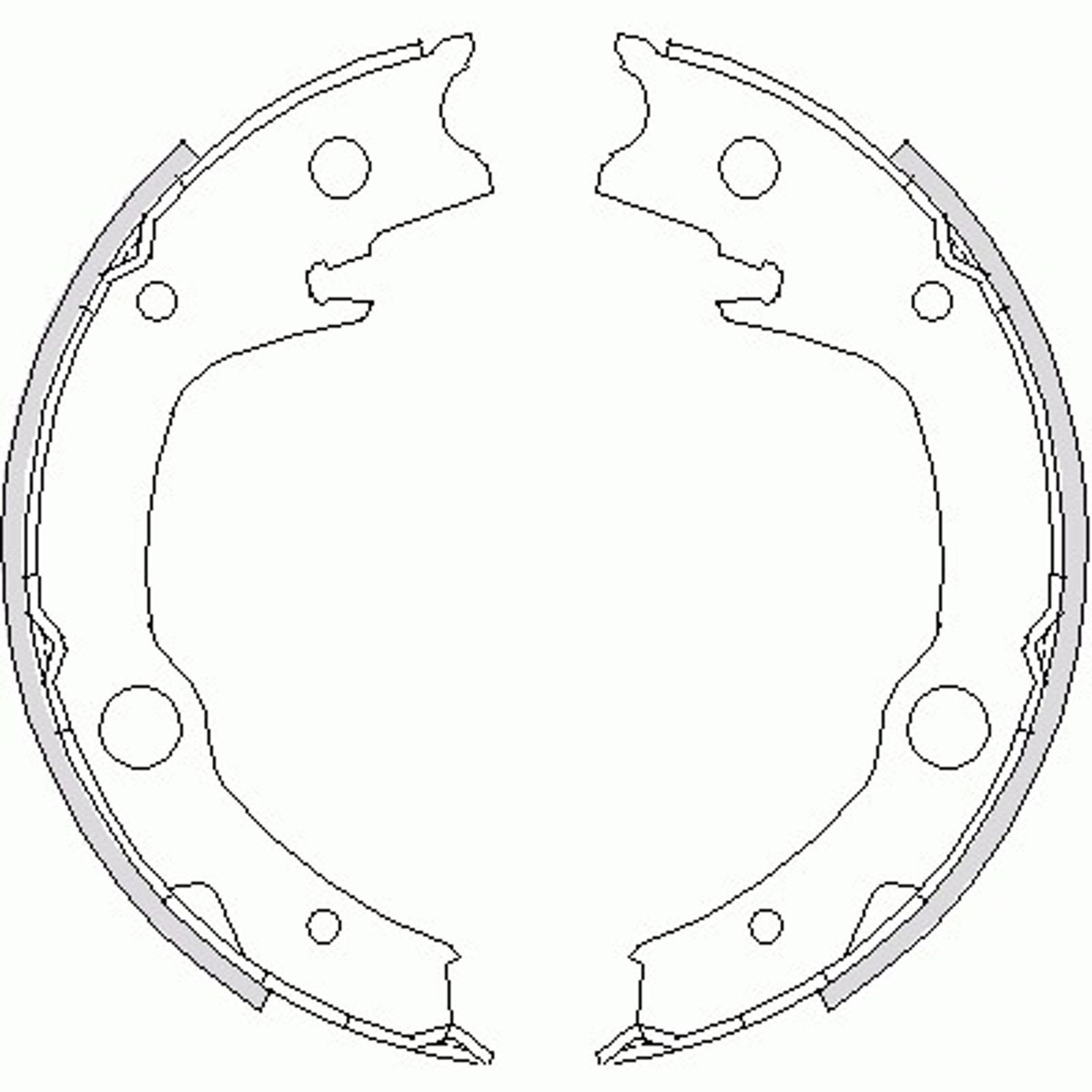 REMSA 472900 - Колодки тормозные барабанные, комплект