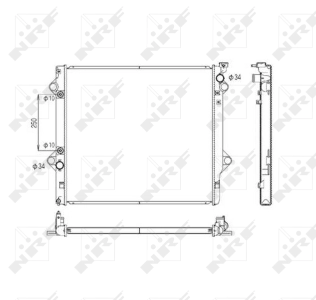 NRF 53568 - Радиатор охлаждения