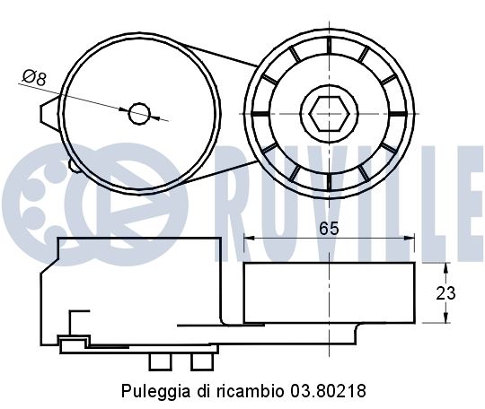 RUVILLE 540906 - Натяжитель ремня генератора