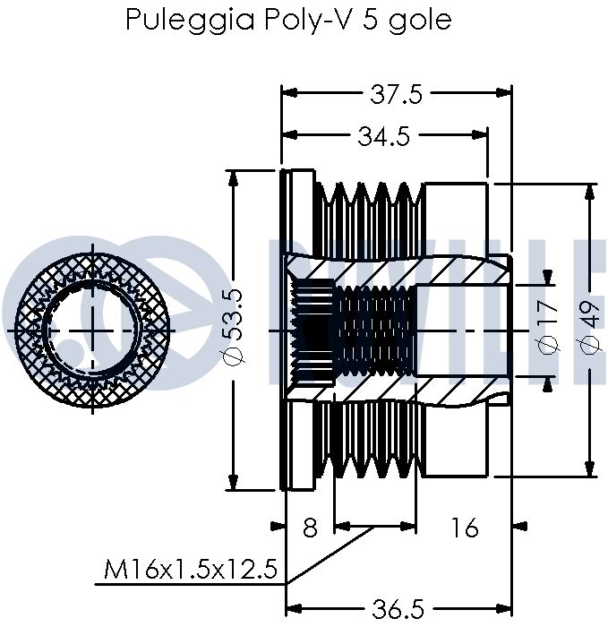 RUVILLE 541086 - Шкив генератора