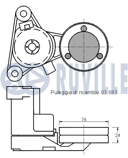 RUVILLE 541164 - Натяжитель ремня генератора