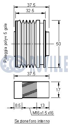 RUVILLE 541271 - Шкив генератора