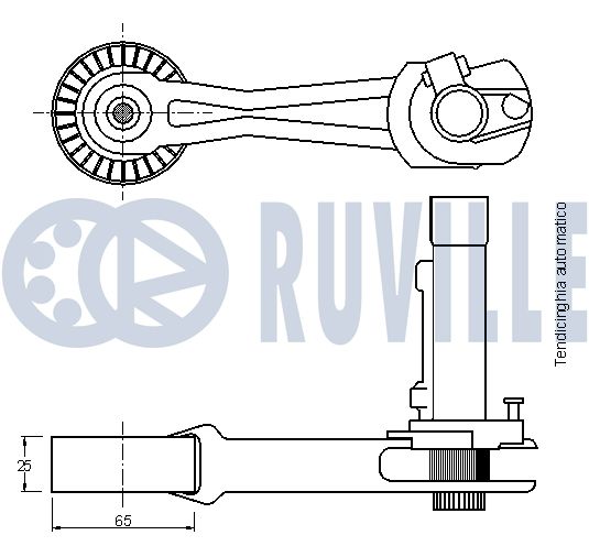 RUVILLE 542016 - Натяжитель ремня генератора