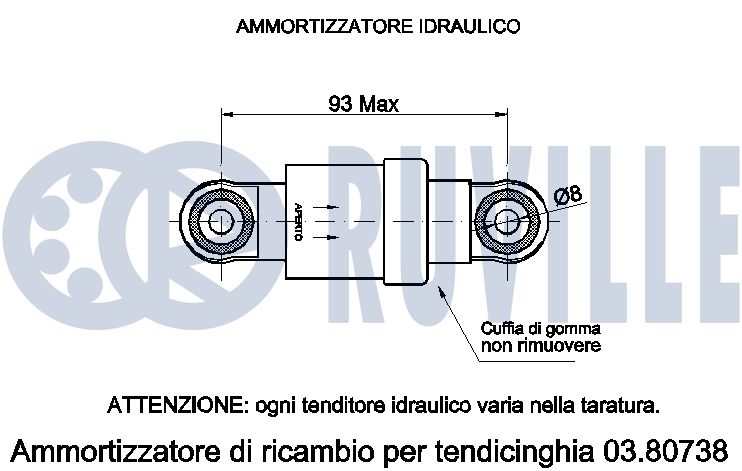 RUVILLE 542351 - Амортизатор ремня
