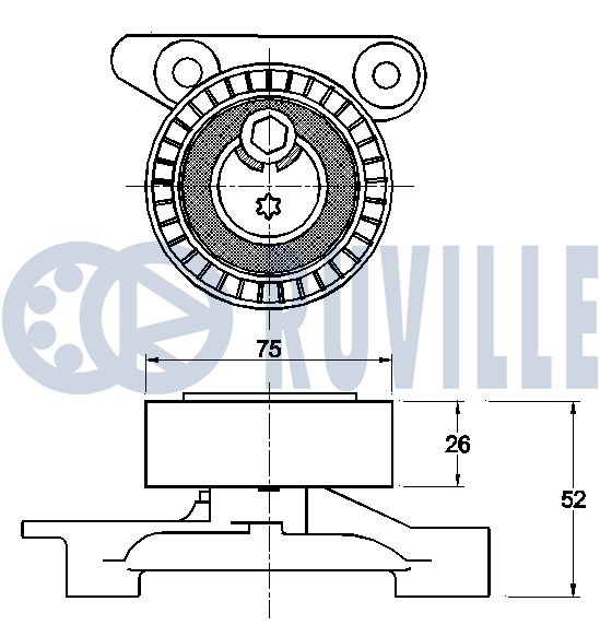 RUVILLE 542459 - Натяжитель ремня генератора