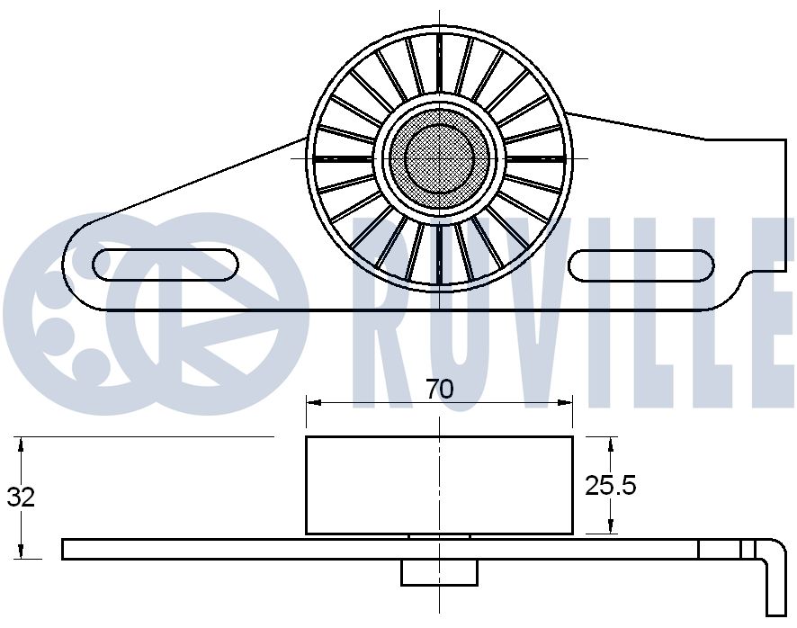 RUVILLE 542654 - Натяжитель ремня генератора