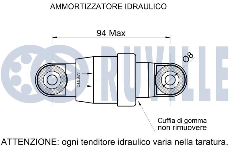 RUVILLE 542741 - Амортизатор ремня
