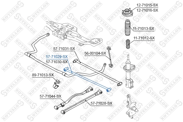 STELLOX 57-71029-SX - Рычаг подвески