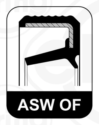 ELRING 588.620 - Сальник коленвала