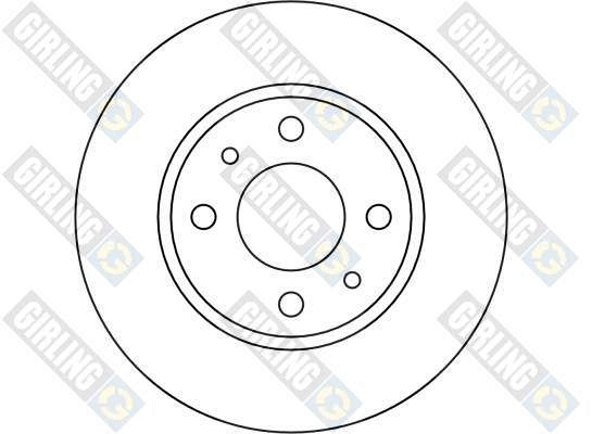 GIRLING 6017404 - Тормозные диски