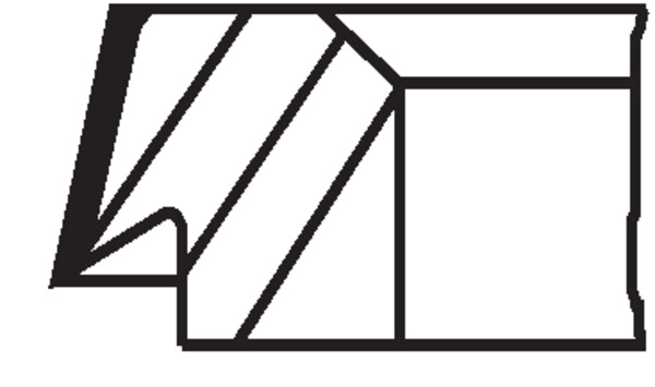 MAHLE 607 RS 10102 0N0 - Поршневые кольца