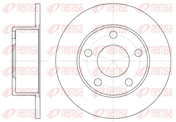 KAWE 6121 00 - Тормозные диски