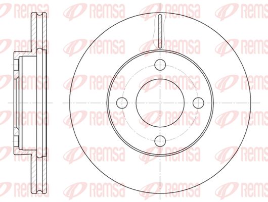 KAWE 6185 10 - Тормозные диски