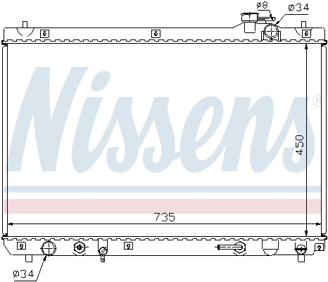 NISSENS 64766 - Радиатор охлаждения
