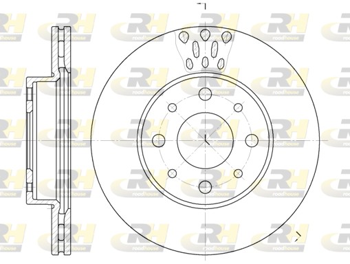 ROADHOUSE 6517.10 - Тормозные диски