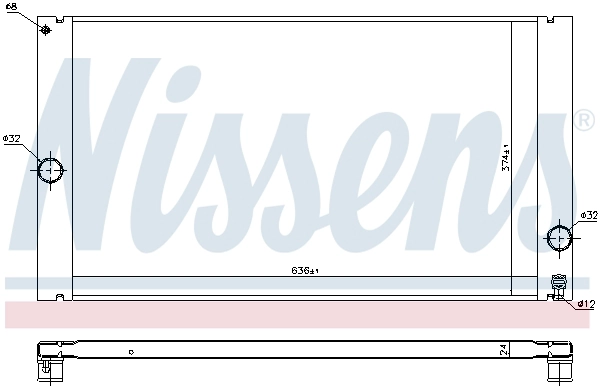 NISSENS 65614 - Радиатор охлаждения