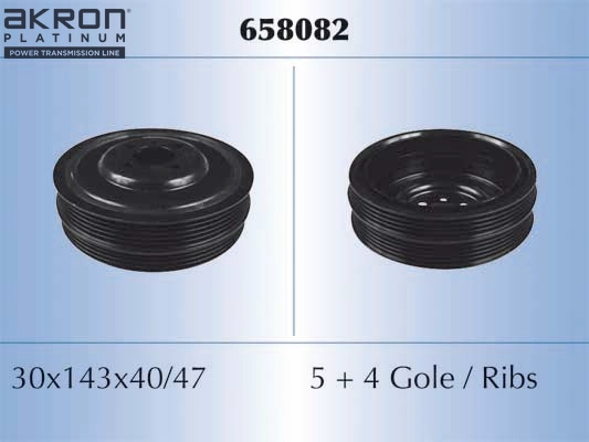 AKRON-MALÒ 658082 - Шкив коленвала