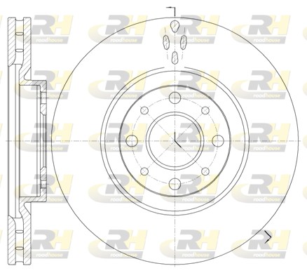 ROADHOUSE 6734.10 - Тормозные диски