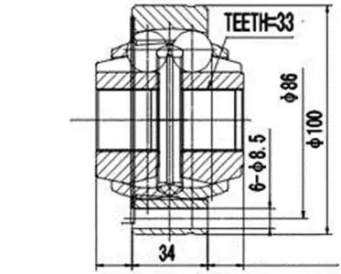 AYWIPARTS AW1520149 - ШРУС