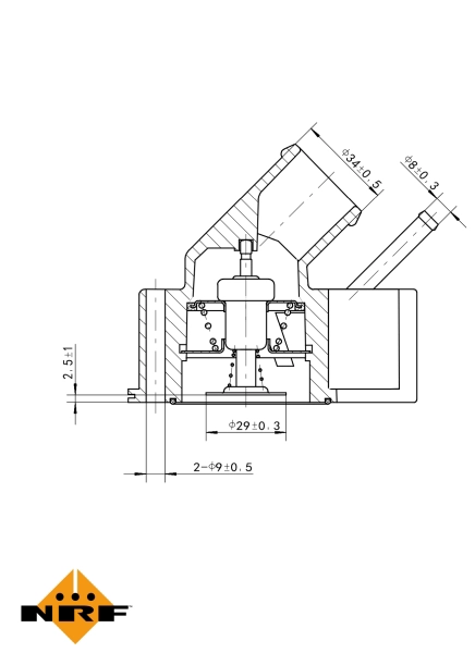 NRF 725102 - Термостат, охлаждающая жидкость EASY FIT