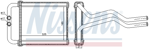 NISSENS 77657 - Радиатор печки