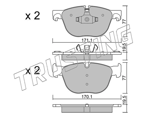 TRUSTING 786.0 - Тормозные колодки 