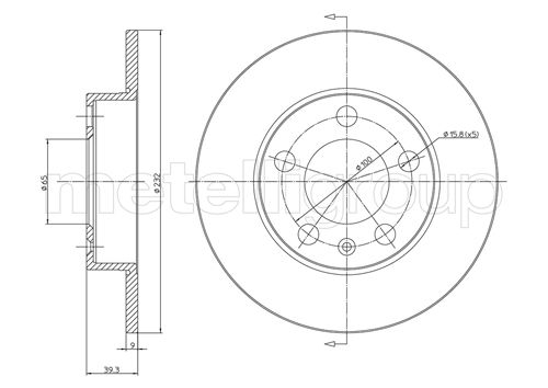 CIFAM 800-366C - Тормозные диски