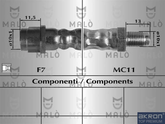 AKRON-MALÒ 80236 - Тормозные шланги