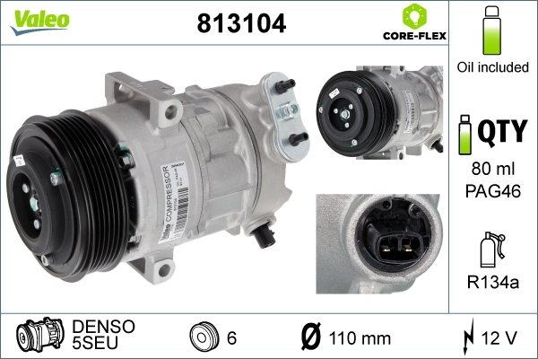 VALEO 813104 - Компрессор кондиционера