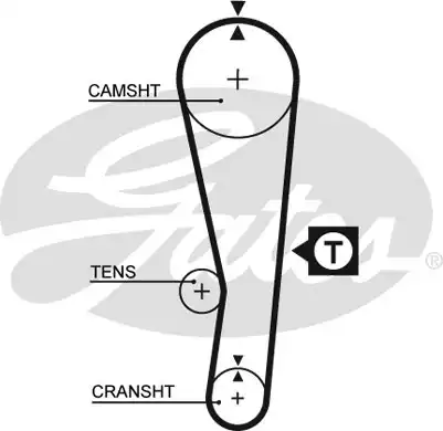 GATES 5122 - ремень ГРМ! 089x190\ Suzuki Swift 1.0/1.3 84-96
