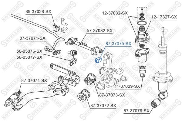 STELLOX 87-37075-SX - Сайлентблок