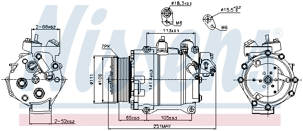 NISSENS 89245 - Компрессор кондиционера