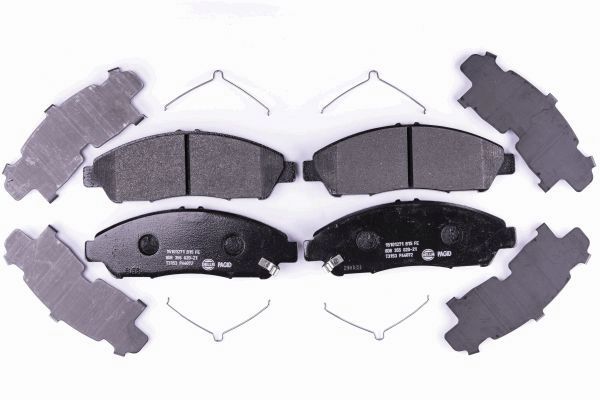 HELLA 8DB 355 020-211 - Тормозные колодки 