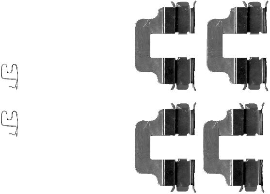 Ремкомплект тормозных колодок