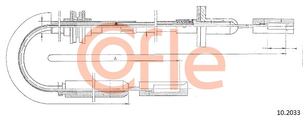 COFLE 92.10.2033 - Трос сцепления