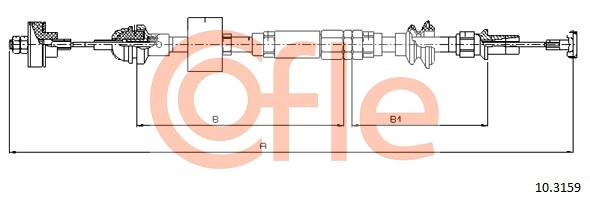 COFLE 92.10.3159 - Трос сцепления