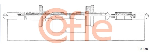 COFLE 92.10.336 - Трос сцепления