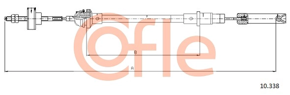 COFLE 92.10.338 - Трос сцепления