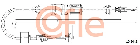 COFLE 92.10.3442 - Трос сцепления