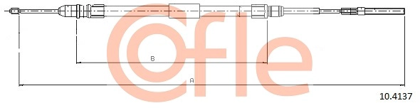 COFLE 92.10.4137 - Трос ручника