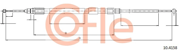 COFLE 92.10.4158 - Трос ручника