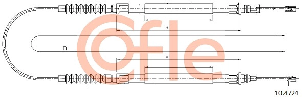 COFLE 92.10.4724 - Трос ручника