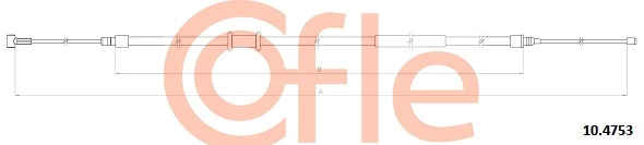 COFLE 92.10.4753 - Трос ручника