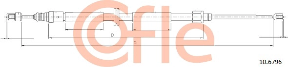 COFLE 92.10.6796 - Трос ручника